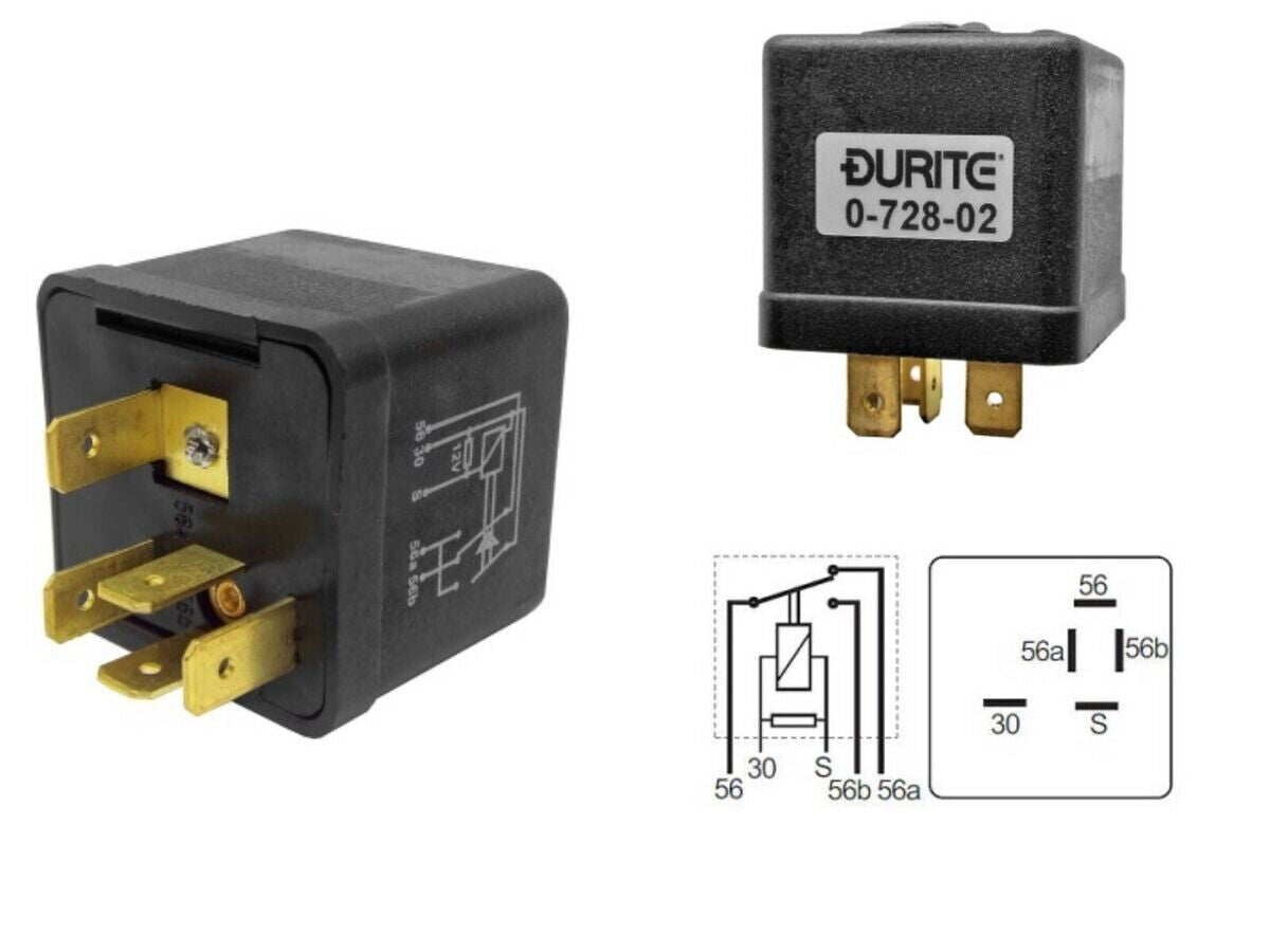 DURITE 0-728-02, 12V Latching Change Over Relay / 25A